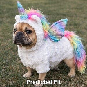 Dog Pegasus unicorn costume